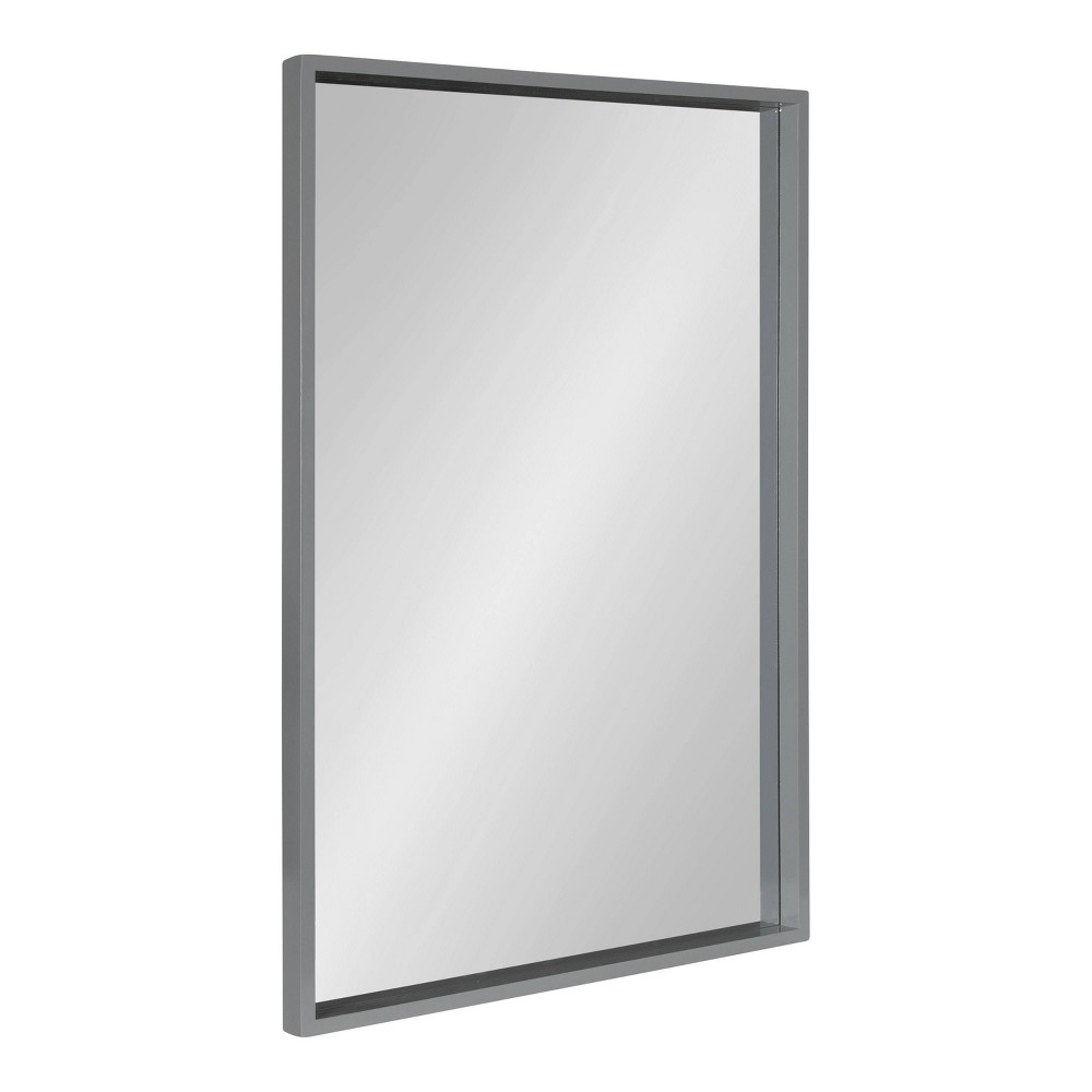 Photos - Wall Mirror 24" x 36" Travis Framed Decorative  Gray - Kate & Laurel All Th