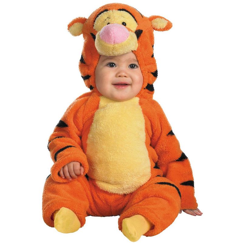 Winnie the Pooh Disney Winnie The Pooh Tigger Deluxe Two-Sided Plush Jumpsuit Infant/Toddler Costume, Small (2T), 1 of 3