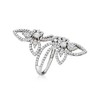 Ross-Simons 1.50 ct. t.w. Diamond Floral Cluster Ring in 14kt White Gold - 3 of 4