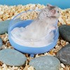 Elegant tuning transparent hamster bathtub, detachable, anti amniotic fluid, large space, bathroom, sand table, pet supplies - 4 of 4