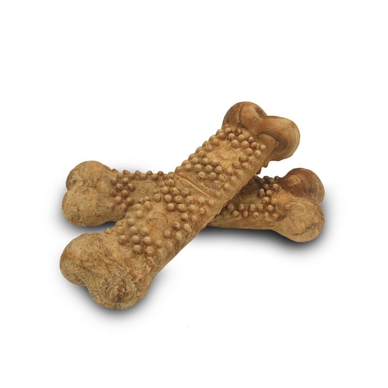Nylabone Nubz Peanut Butter Large Chews Dog Treats - 1.7lb/15ct, 4 of 7