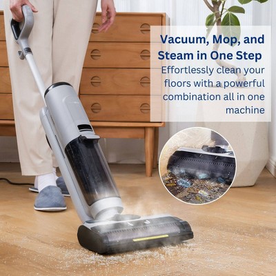 Tineco GO H2O Gray Steam Floor Washer with Long Cord