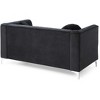 TiramisuBest Stylish Navy Blue Loveseat, Modern Upholstered Sofa Perfect for Contemporary Homes - 4 of 4