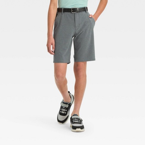 Boys' Golf Shorts - All In Motion™ Heather Black 8 : Target