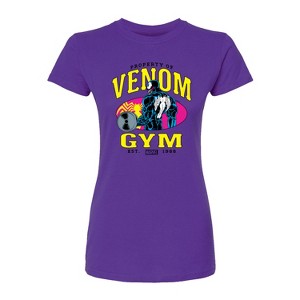 Women's - Marvel - Venom Gym Fitted Graphic T-Shirt - 1 of 2