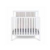 FURNIinspire Cribs Baby Bed Baby Crib Toddler Bed Mini Crib With Mattress Pad, Baby Side Bed Convertible Crib For Bedroom, White, 42.5"*26"*41.5" - 2 of 4