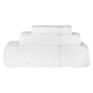 Linum Home Textiles 100% AEGEAN Long Staple Turkish Cotton STARLIGHT Terry 3 Piece Towel Set - 1 of 4