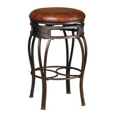 26" Montello Backless Swivel Height Counter Height Barstool Bronze/Brown - Hillsdale Furniture