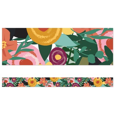 Carson Dellosa Education Grow Together Floral Garden Straight Borders, 36 Feet (Pack of 6)