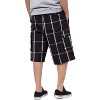 Shaka Wear Men's Cargo Shorts, Relaxed Fit, Plaid, Elastic Waist - 2 of 4