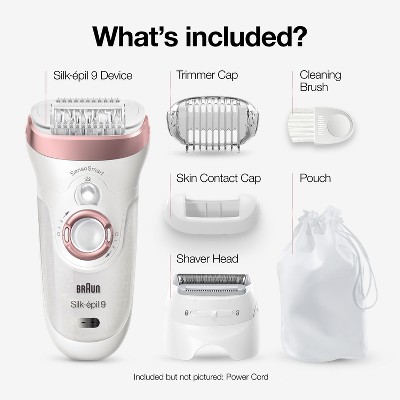 Braun Silk-epil 9-720 2-in-1 Women&#39;s Cordless Wet &#38; Dry Epilator + Bikini Trimmer + 2 Extra Accessories_2