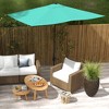 CAVINAS 6.5x10 FT Rectangular Patio Umbrella, Portable Outdoor Shade for Tables, Beach (Base Not Included) - 3 of 4