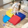VEVOR Climbing Toys, 4-Piece Set, Foam Climbing Toys for Toddlers 6 Months to 3 Years Old, PU Leather Climbing Blocks, Multicolor - 2 of 4