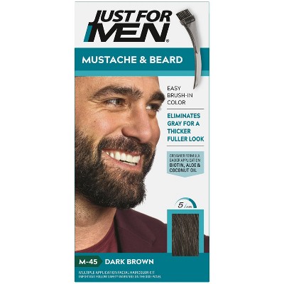 Just For Men Mustache & Beard Beard Color - ing for Gray Hair with Brush Included  Color -  Dark Brown M45