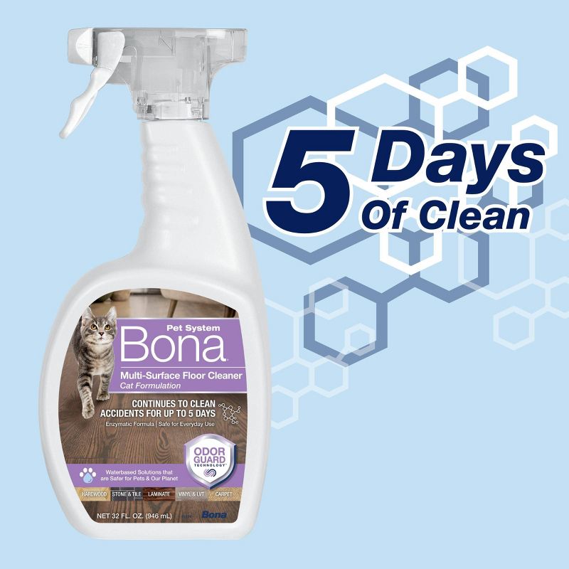 Bona Pet Enzymatic Multi-Surface Floor Cleaner and Cat Stain &#38; Odor Remover - 22 fl oz, 6 of 9