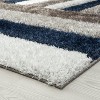 Luxe Weavers Lantanas Shag Geometric Area Rug, Modern, Stain Resistant, Plush Indoor Rug - 4 of 4
