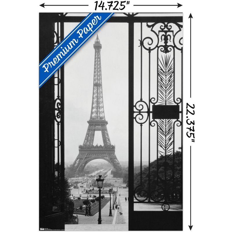 Trends International The Eiffel Tower - Gate VIew Unframed Wall Poster Prints, 3 of 7