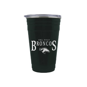 NCAA Cal Poly Mustangs Tailgater Tumbler - 22oz: Stainless Steel, Acrylic Lid - 1 of 2