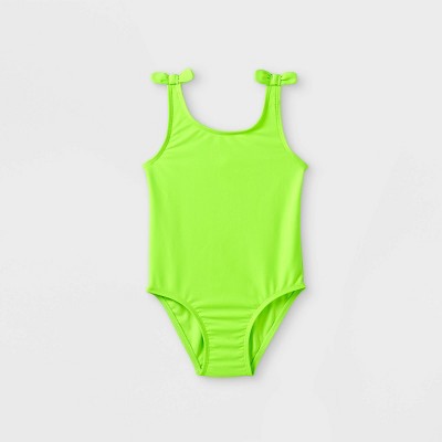 Toddler Girls' One Piece Swimsuit - Cat & Jack™ Lime Green