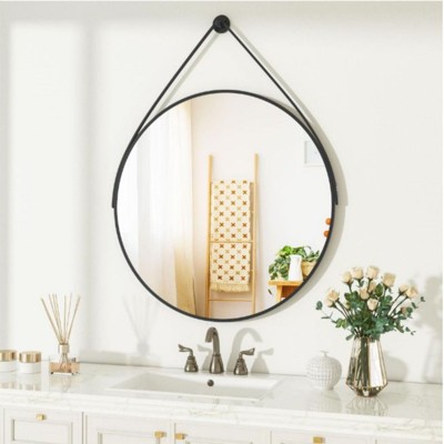 HOMLUX Round Bathroom Vanity Mirror Wall Mount Decorative Make-up Mirror Entryway