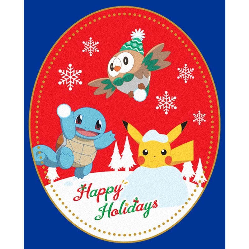 Men's Pokemon Christmas Happy Holidays Patch Sweatshirt, 2 of 5