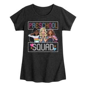 Girls' - Barbie - Preschool Squad Fitted Short Sleeve Graphic T-Shirt - 1 of 4