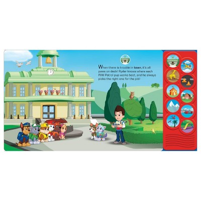 PAW Patrol Land, Sea and Sky! - 10  Button Sound Book -  Listen and Learn Board Book