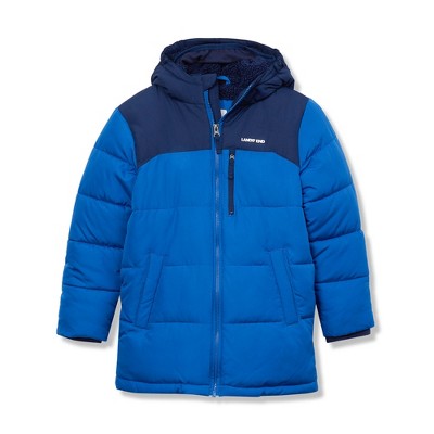 Lands' End Kids Water Resistant High Pile Lined Coat