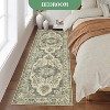 2x6 Entryway Runner Rug, Washable Ultra-Thin Non-Slip Vintage Farmhouse Accent Carpet, Indoor Floor Mat for Hallway,Kitchen,Bathroom,Laundry,Taupe - 4 of 4