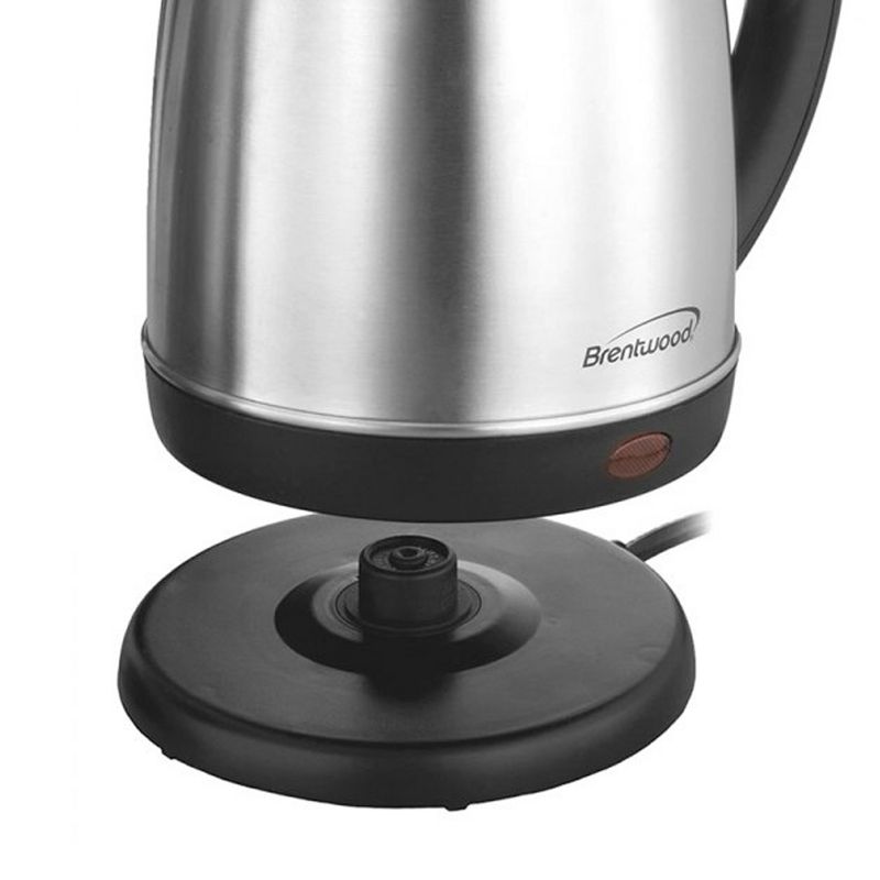 Brentwood 1.7 Liter 1000W Stainless Steel Electric Cordless Tea Kettle , 5 of 8