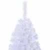 vidaXL Artificial Christmas Tree White PVC and Steel 82.7 in - 4 of 4