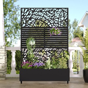 Elegant Outdoor Plant Box Trellis - Where Modern Design Meets Natural Growth - 1 of 4