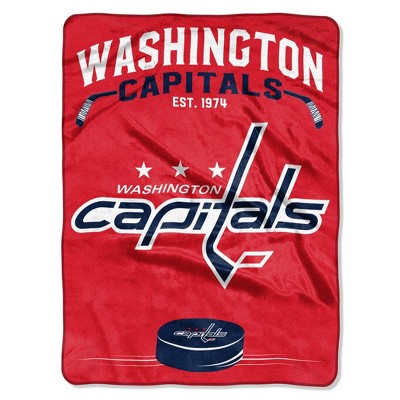 NHL Washington Capitals Inspired Raschel Throw Blanket