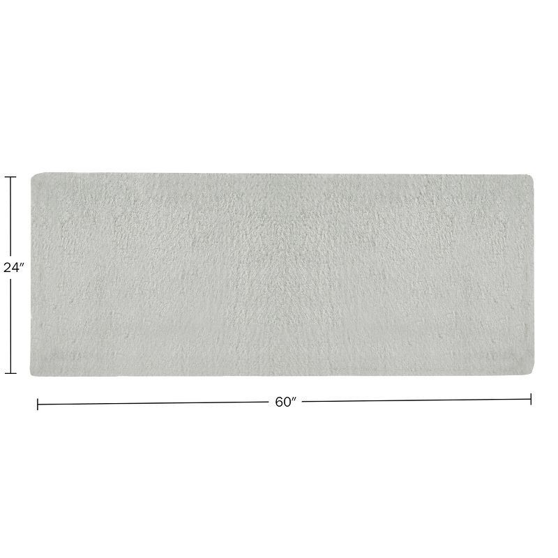 Home-Complete Faux Fur Rug 24x60 Inch, 5 of 11