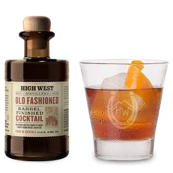 High West Old Fashioned Barrel Finished Whiskey Premixed Cocktail - 375ml Bottle