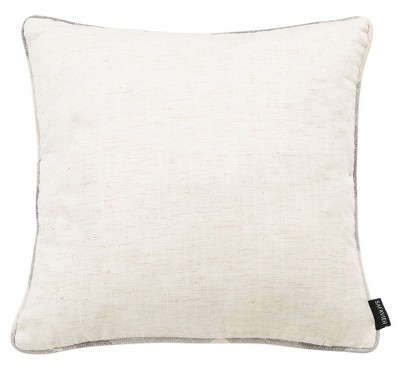 Fernla 18" Square Grey and White Plaid Accent Pillow