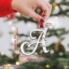 Gloria Duchin Silvertone Initial A Tree Ornament - 3 of 4