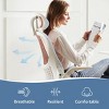 Mesh Breathable Backrest Office Chair, High Back-Adjustable Headrest With Lumbar Upport And Flip-Up Armrests Task Chair-Cuddlewood - 2 of 4