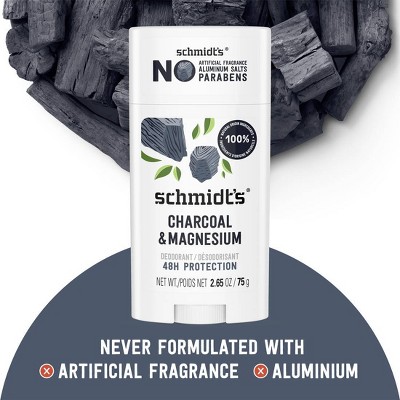 Schmidt&#39;s Charcoal + Magnesium Aluminum-Free Natural Deodorant Stick - 2.65oz_6