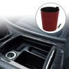 Unique Bargains Car Trash Can Portable Air Conditioning Vent Trash Bin Red 1 Pc 5.5" Length 4.3" Width 5.9" Height Faux Leather - 2 of 4