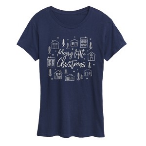 Women's - Instant Message - Merry Little Christmas Short Sleeve Graphic T-Shirt - 1 of 4