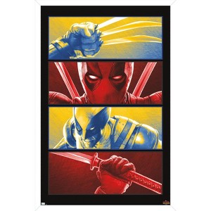 Trends International Marvel Deadpool & Wolverine - Panels Framed Wall Poster Prints - 1 of 4
