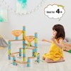 Costway Wooden Marble Run Construction 162PCS STEM Educational Learning Toys for Kid - 2 of 4