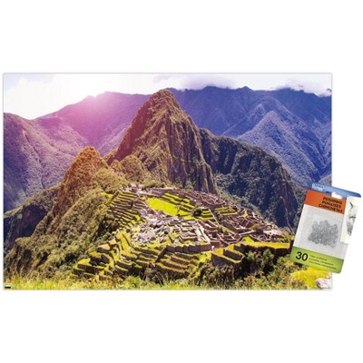 Trends International Wonders Of The World - Machu Picchu Unframed Wall 