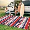 Outdoor Rug Waterproof Patio Rug, Reversible Plastic Outside Carpet, Striped Camping Straw Rugs, for RV Deck Balcony Backyard - 4 of 4
