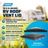 Camco Durable RV Replacement Vent Lid  with Resistant To Rust Hardware for 14 x 14 Inch Vents Compatible with Jensen Pre 1994 Models, Smoke - 2 of 4