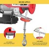 Electric Hoist, Automatic Lift Electric Cable Hoist with Wireless Remote Control with 12m Rope, 110V Electric Lift Hoist 39 ft Lifting Height - 3 of 4