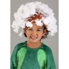 HalloweenCostumes.com 4T   Toddler’s Puffball Dandelion Halloween Costume | Cute Green Flower Plant Jumpsuit with Headpiece, White/Green/Green - 2 of 4