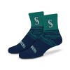 MLB Seattle Mariners Youth Quarter Socks - 2pk: Cushioned Heel & Toe, Team Logo Design - 3 of 4