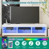 Hommpa 57" LED TV Stand for TVs Up to 65" with Storage Media Console Entertainment Center - 3 of 4